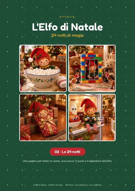 Sfoglia il kit L'Elfo di Natale: pagine reali del PDF