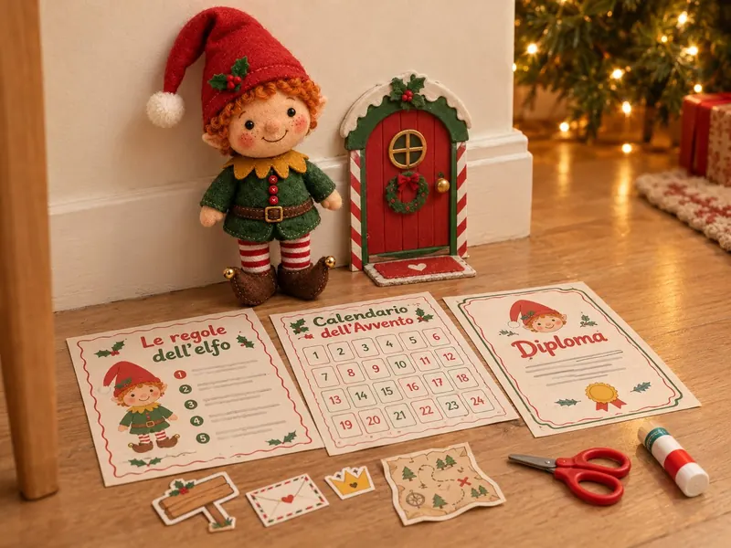 Gli stampabili: porta magica, regole, calendario, diploma e mini accessori
