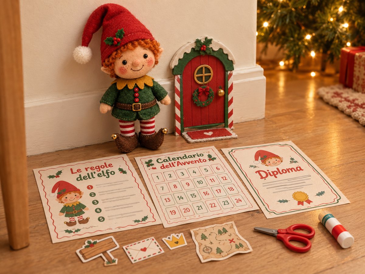 Gli stampabili: porta magica, regole, calendario, diploma e mini accessori
