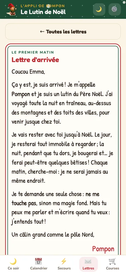 Les lettres au prénom
