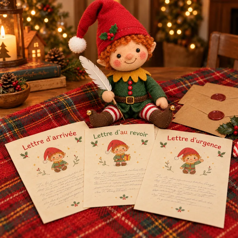Les lettres du lutin : arrivée, au revoir et urgence