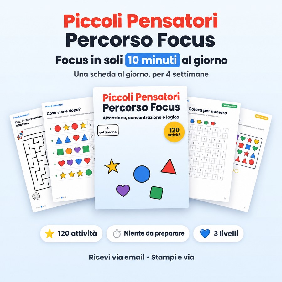 Piccoli Pensatori – Percorso Focus